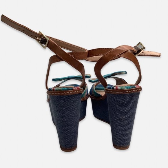 ANTHROPOLOGIE size 9M ani platform peep toe wedge heels NWOT - Picture 6 of 6